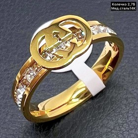 Кольцо мед.сталь14К 10185 